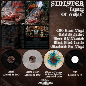Sinister "Legacy Of Ashes" LP